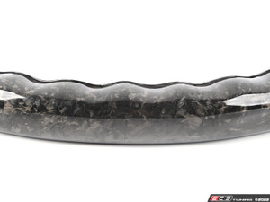ECS MINI Cooper Flat Bottom Forged Carbon Fiber Steering Wheel ( Forged Carbon/Alcantara/Red Stitching) NO Red Center Stripe- Gen 2