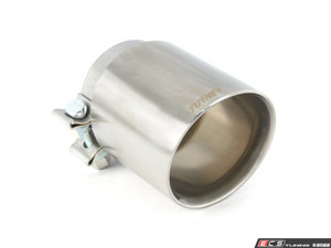 Turner 4" Universal Double Wall Exhaust Tip W/ Brushed Stainless Finish