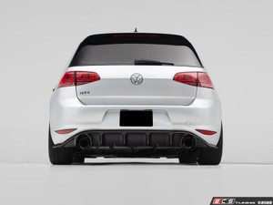 MK7 GTI Rear Diffuser - Textured Black ABS