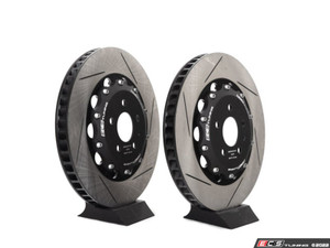8V RS3 - Front 2-Piece Slotted Brake Rotors - Pair (370x34)