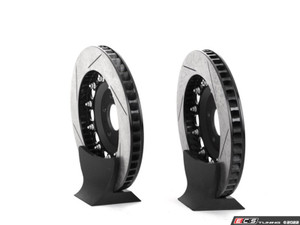 8V RS3 - Front 2-Piece Slotted Brake Rotors - Pair (370x34)
