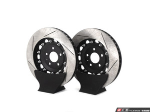 8V RS3 - Front 2-Piece Slotted Brake Rotors - Pair (370x34)