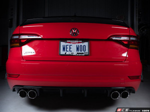 MK7 Jetta Quad Tip Gloss Black Rear Diffuser