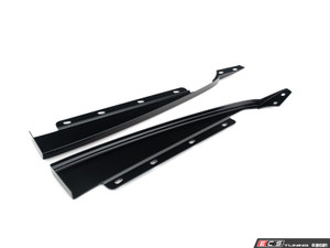 MK6 Jetta Facelift Rear Diffuser - With Side Spats - Gloss Black