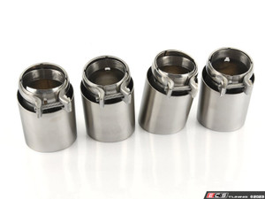 3.5" Brushed Aluminum Swivel Exhaust Tips - Set of 4