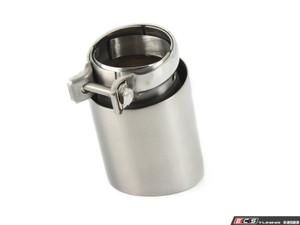 3.5" Universal Brushed Aluminum Swivel Exhaust Tip - Priced Each