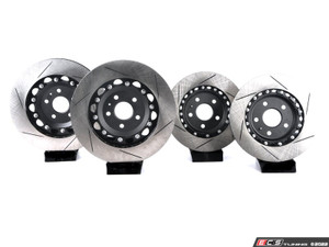 8V RS3 - 2-Piece Slotted Brake Rotors - Front and Rear