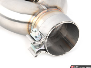 Turner Motorsport Double Wall Slash Cut Exhaust Tip - 3.0 Inlet - 3.5 OD - Stepped Right - Brushed Stainless