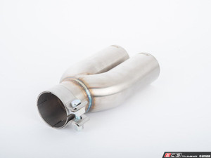 Turner Motorsport Single Wall Straight Cut Exhaust Tip - 2.5 Inlet - 3.0 OD - Stepped Left - Brushed