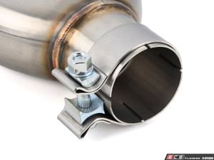 Turner Motorsport Single Wall Straight Cut Exhaust Tip - 2.5 Inlet - 3.0 OD - Stepped Left - Brushed