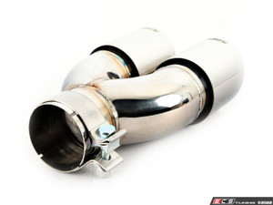 Turner Motorsport Double Wall Slash Cut Exhaust Tip - 2.5 Inlet - 3.0 OD - Stepped Right - Mirror