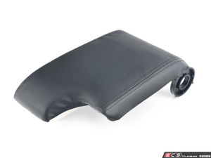 E46 Front Armrest Lid - Black Leatherette