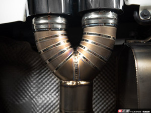 E90 E92 M3 Turner Motorsport Titanium Valved Axle Back Exhaust - Brushed Tips