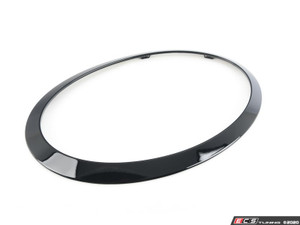 Headlight Trim Ring Jet Black - Left