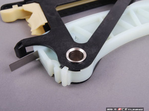 Timing Chain Tensioner With Guard Rail