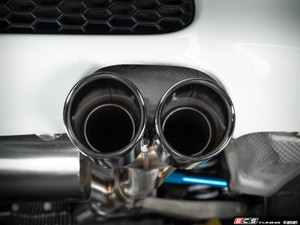 E90 E92 M3 Turner Motorsport Stainless Steel Valved Axle Back Exhaust - Brushed Tips