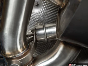 E90 E92 M3 Turner Motorsport Stainless Steel Valved Axle Back Exhaust - Brushed Tips