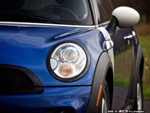 Headlight Trim Ring Jet Black - Set R55 R56 R57 R58 R59