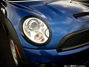 Headlight Trim Ring Jet Black - Set R55 R56 R57 R58 R59
