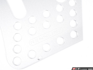 Rennline Perforated Aluminum Floor Board - Driver's Side - Silver
