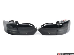 Audi Style LED Tail Light Set - Smoked