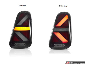 MINI Cooper Union Jack LED Clear/Black Led Taillights R50 R52 R53 2002-2008 - Set