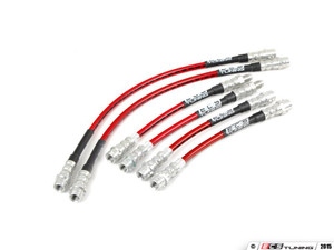Front & Rear Exact-Fit Stainless Steel Brake Lines - Kit - ES4674790