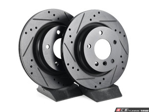 Rear V5 Drilled & Slotted Brake Rotors - Set (294x19) - ES4668936