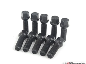ECS Wheel Spacer And Bolt Kit - 12.5mm With Black Ball Seat Bolts - ES2748255