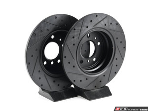 Rear V5 Drilled & Slotted Brake Rotors - Set (324x12) - ES4669032