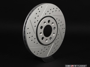 Brake Rotor Cross Drilled & Slotted Geomet Coated - Right - ES2189876