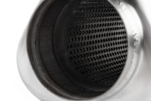 APR MUFFLER, 345MM, TRIANGULAR, 3" IN/OUT