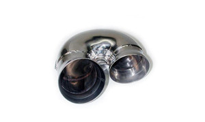 Racing Dynamics Secondary Muffler Bypass Pipe (Carrera Cup-Style Tube) - Porsche 911 C2/4 964 | 964.14.36.001