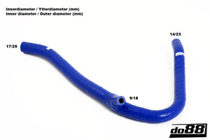 do88 SAAB 900 Turbo T16 84-93 Crankcase vent hose Red - do88-kit129R