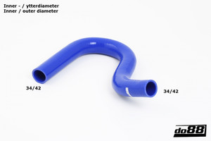 do88 Ford Focus RS MKII Resonator-/ symposer hose Blue - do88-kit138B