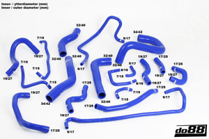 do88 Mazda MX-5 Miata NC 2006-2015 Radiator hoses Black - do88-kit140S