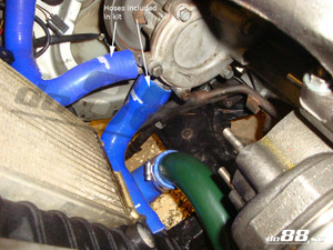 do88 SAAB 9000 Turbo 94-98 Coolant hoses Blue - do88-kit16