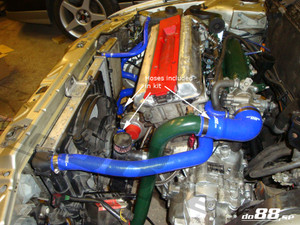 do88 SAAB 9000 Turbo 91-98 Pressure hoses Blue - do88-kit17