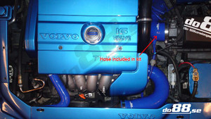 do88 Volvo S40/V40 2.0T/T4 98-04 Inlet hose Blue - do88-kit5