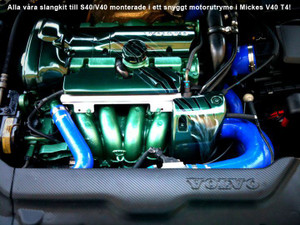 do88 Volvo S40/V40 2.0T/T4 98-04 Inlet hose Red - do88-kit5R