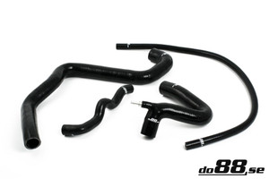 do88 Volvo S40/V40 2.0T/T4 98-04 Coolant hoses Black - do88-kit7S