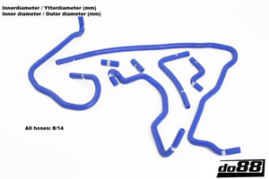 do88 Audi S3 1.8T 1999-2001 Vacuum hoses Blue - do88-kit80B