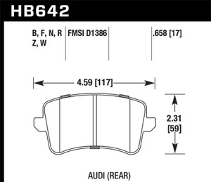 Street Brake Pads - HPS | HB642F.658