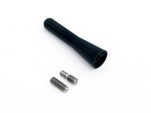 68mm Sharan Style Billet Aluminum Antenna - Black