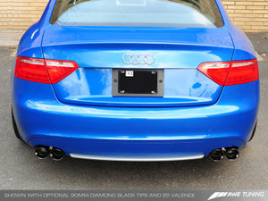 AWE Tuning A5 2.0T Touring Edition Exhaust - Quad Outlet, Polished Silver Tips
