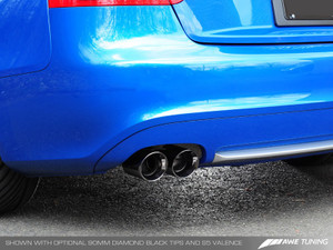 AWE Tuning A5 2.0T Touring Edition Exhaust - Quad Outlet, Polished Silver Tips