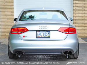 AWE Tuning Audi S4 3.0T Touring Edition Exhaust - Polished Silver Tips (90mm)