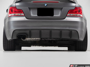 E8x M-Sport Rear Diffuser - Textured Black | ES4708725