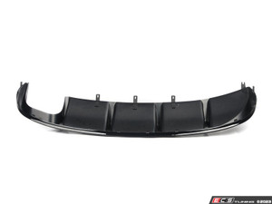 B8 A4 Pre-Facelift (09-12) S-line Rear Diffuser - Single Exit - Gloss Black | ES4701364
