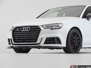 Audi 8V.5 (Facelift) 2017+ S3 / A3 S-Line Front Lip Spoiler - Gloss Black | ES4753140